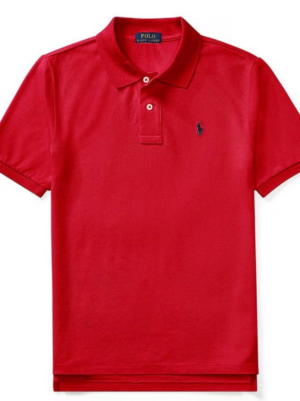 Polo by Ralph Lauren Boys Red Short Sleeve Polo with Embroidered Logo